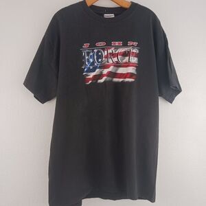 Jerzees Vintage John Force black T-shirt size L